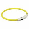 Trixie Flash Leuchtring USB Gelb - L-XL