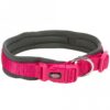 Trixie Premium Halsband, extra breite Neopren Polsterung - fuchsia/grafit - 56-62 cm/25 mm