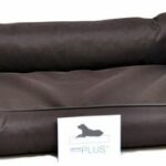 Lebon Hundebett Paula PLUS - Dunkelbraun - 120 x 90 cm