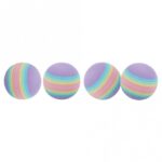 Trixie 4 Rainbow-Bälle - 3,5 cm