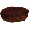 All for Paws Kuschelbett für Hunde & Katzen - braun - Large 74 x 74 x 13 cm